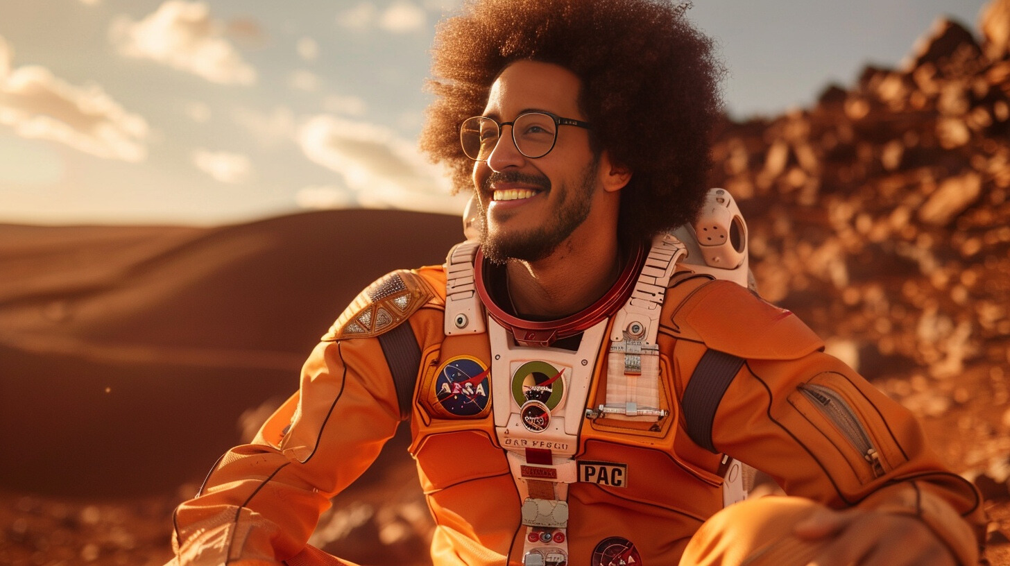 Mateo as astronaut